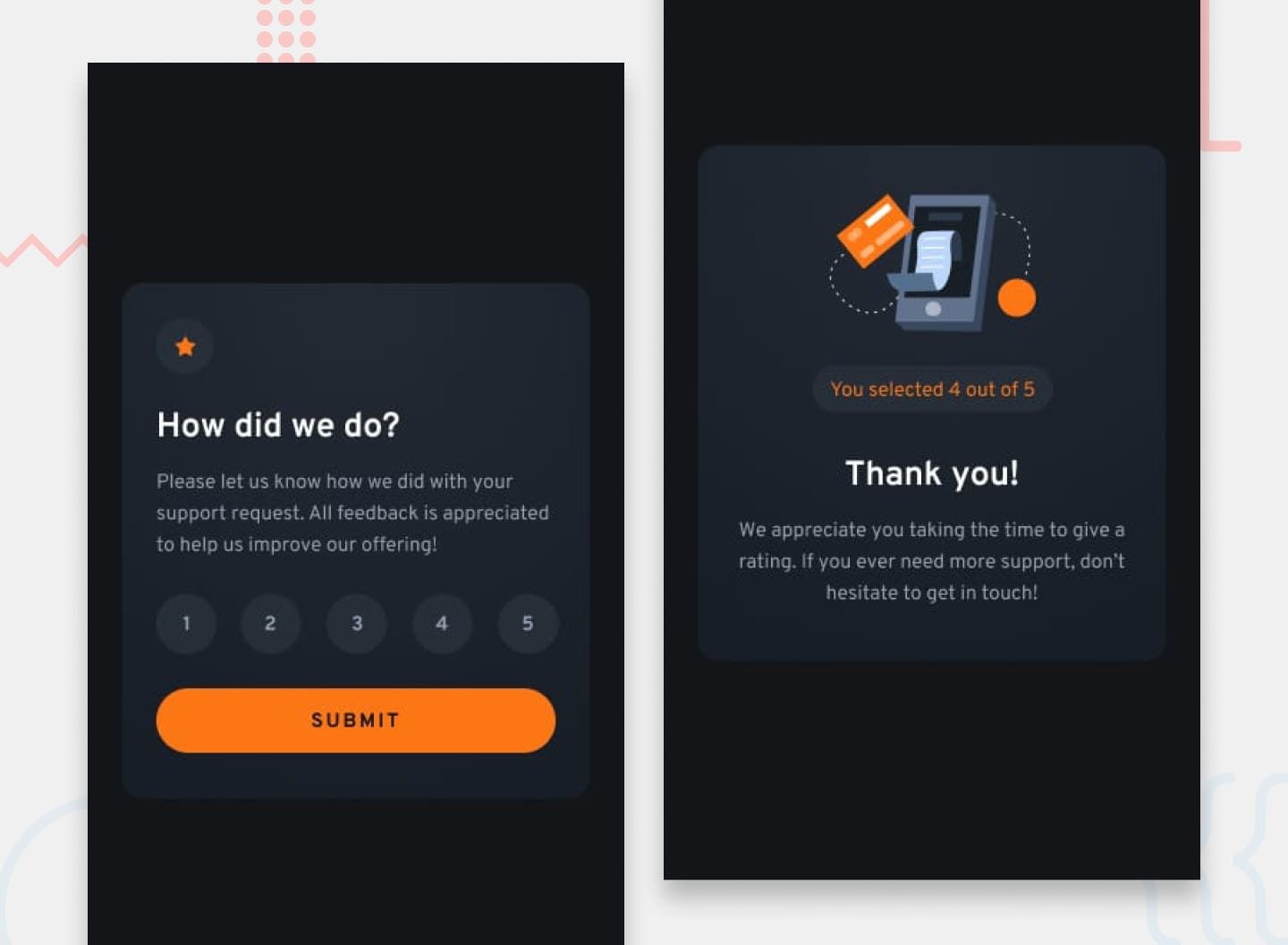Screenshot of  web app